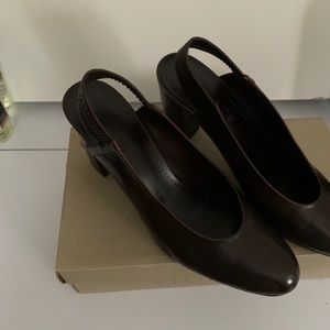 Dellman Dark Brown Backless Shoe